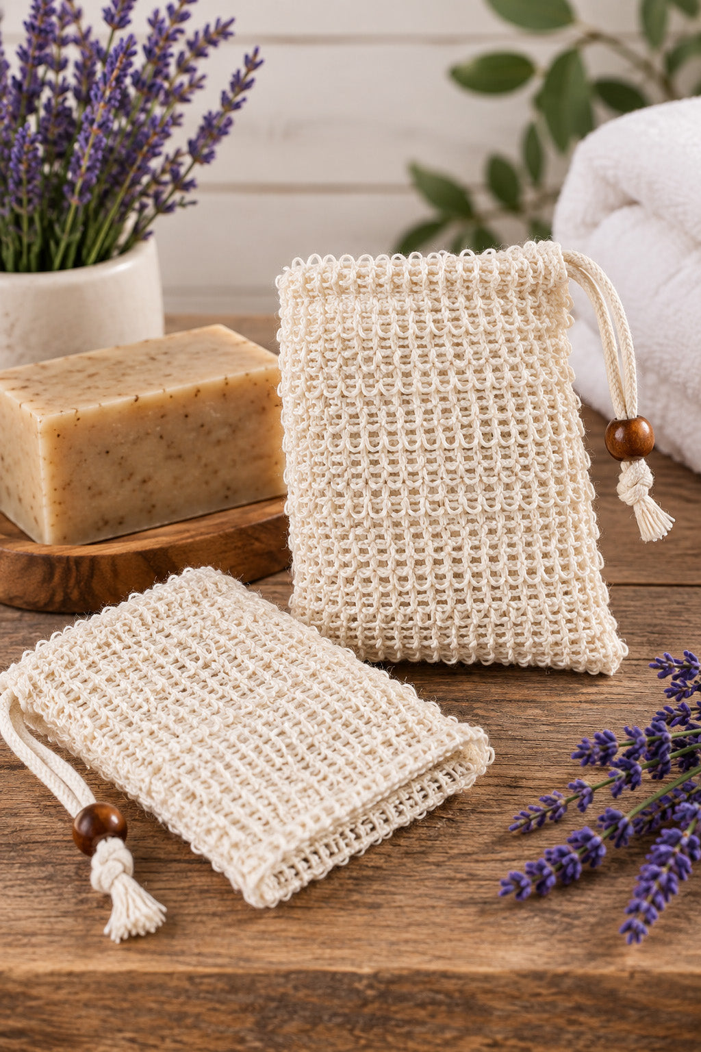 Natural Sisal Soap Saver Pouch