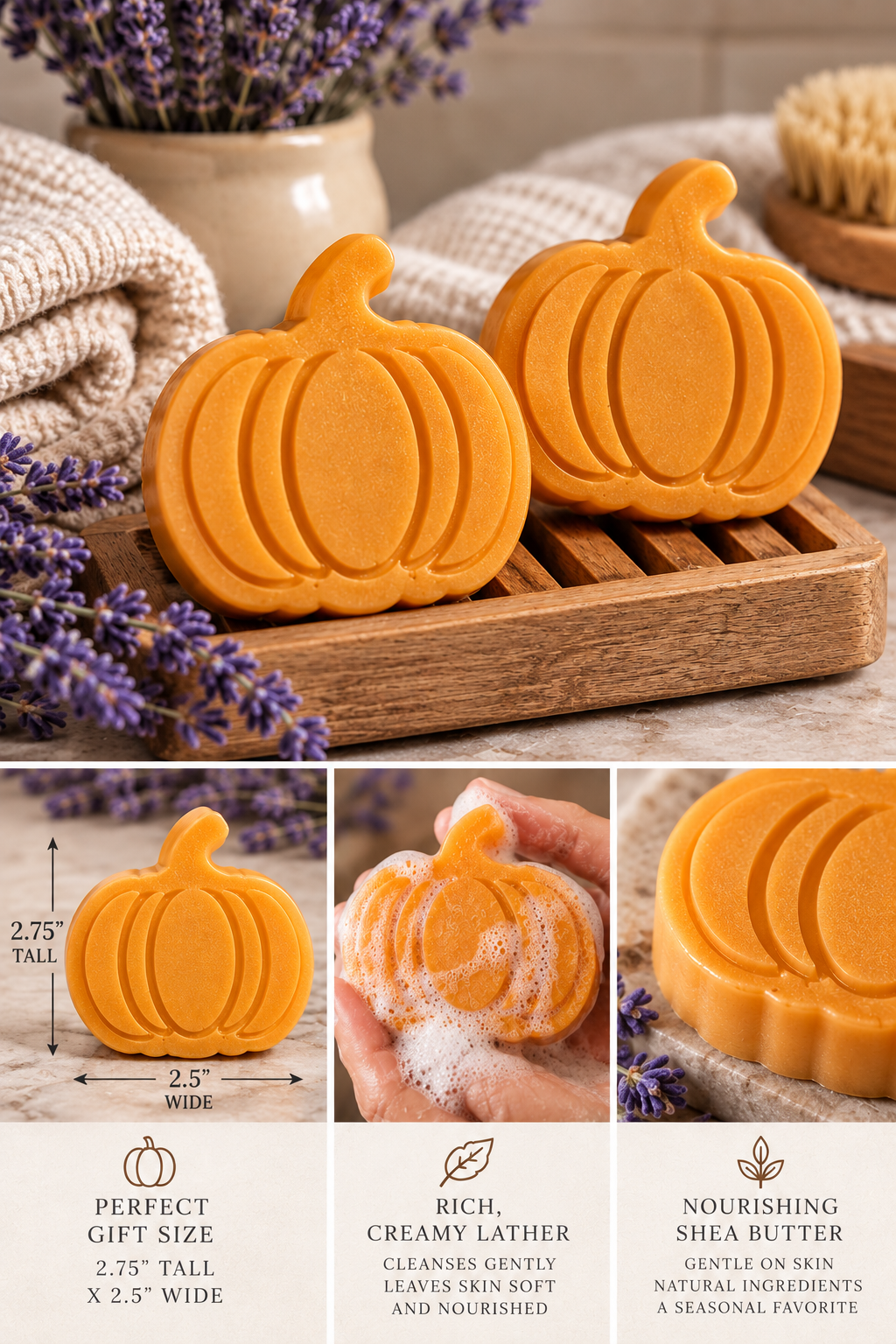 Pumpkin Spice Latte Soap - 2 Pack
