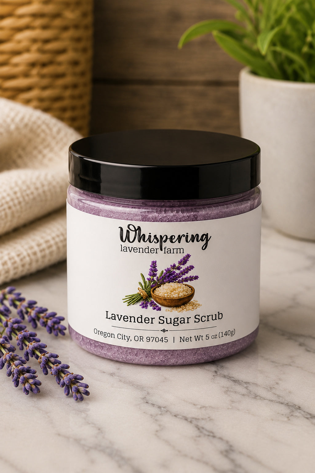Sugar Scrub: Lavender 5oz